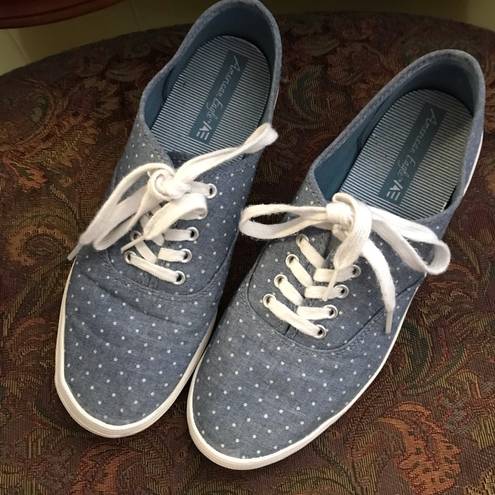 American Eagle Tennis Shoes |  | Chambray Polka dot | Size 10