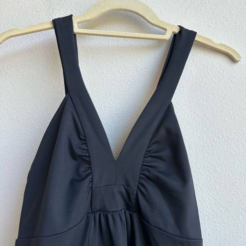 Patagonia  Womens Black Corinne V Neck Sleeveless Athletic Dress Size Medium