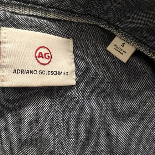 AG Adriano Goldschmied Adriano Goldschmied Grey & White Flannel Style Shirt