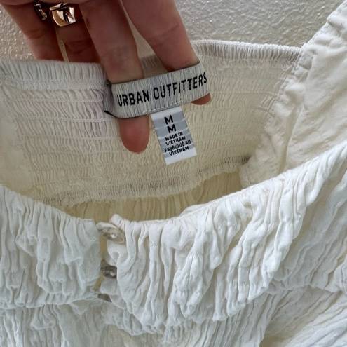 Urban Outfitters peasant top white cream size medium