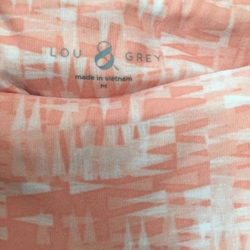 Lou & grey  Orange Geo Print Capri Workout Active Pants