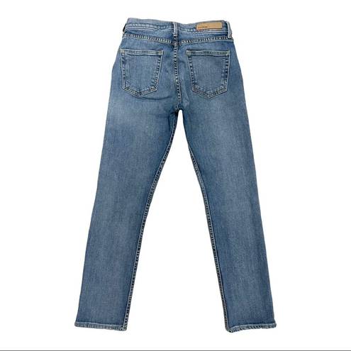 GRLFRND GRLERND Naomi High Waist  Straight Leg Jeans In I will Survive Blue Size 24