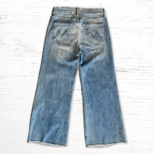 MOTHER Denim  The Roller Crop Snippet Fray in Well Played Size 26