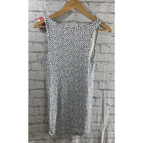 Isabel Maternity Polka Dot Tank Top Soft Stretch Navy & White Women's M NWT