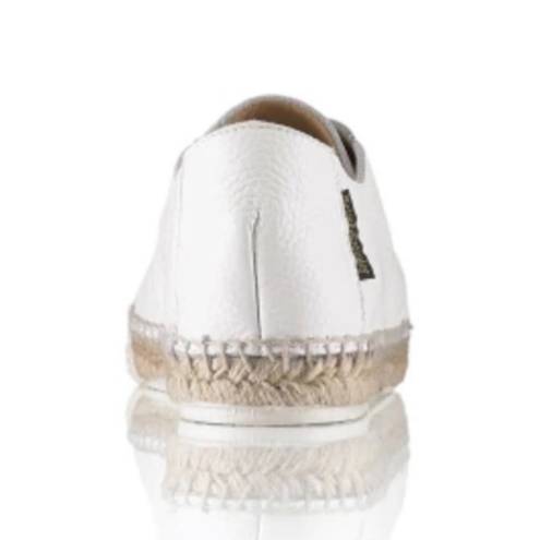 Russell  & Bromley Sugar Rush Plimsole White Leather Espadrille Sneakers Size 8