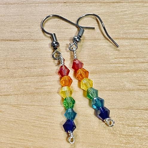 The Row Rainbow of Crystals Dangle Earrings