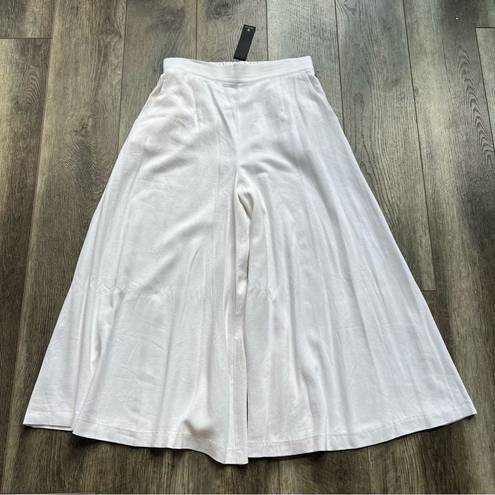 Lulus Lulu’s NWT Sail With Me White High-Waisted Wide-Leg Pants Palazzo Size Medium