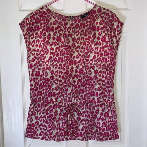 AQUA  cheetah print tank