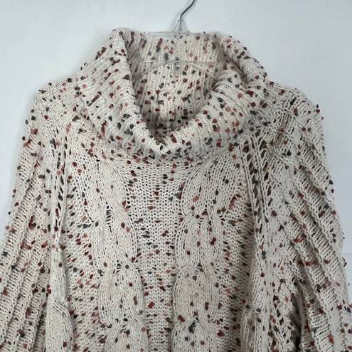 The Moon  & Madison Textured Speckled Turtleneck Chunky Sweater Size Small