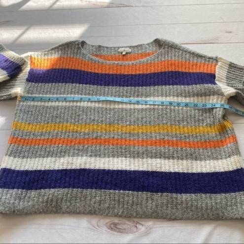 Lou & grey  Stripe Color Line Alpaca Blend Sweater Size Medium