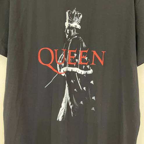 Pretty Little Thing QUEEN X  Black T-Shirt Dress NEW