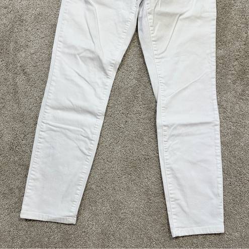 Eileen Fisher  System Organic Cotton Slim Fit Ankle Jean White Size 4