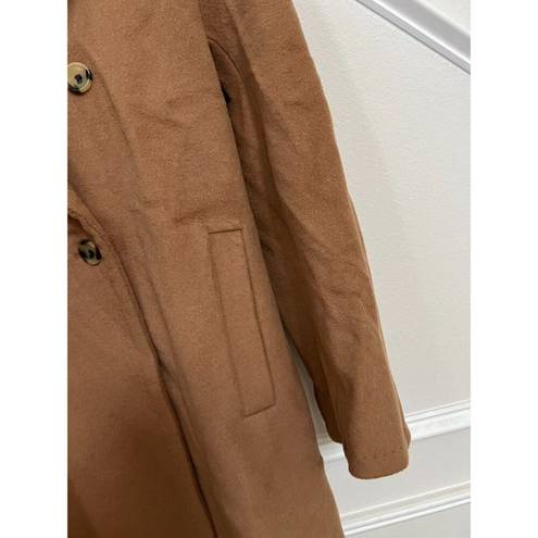 Max Mara Women's  Cashmere Wool Double Breasted Coat Overcoat M Camel