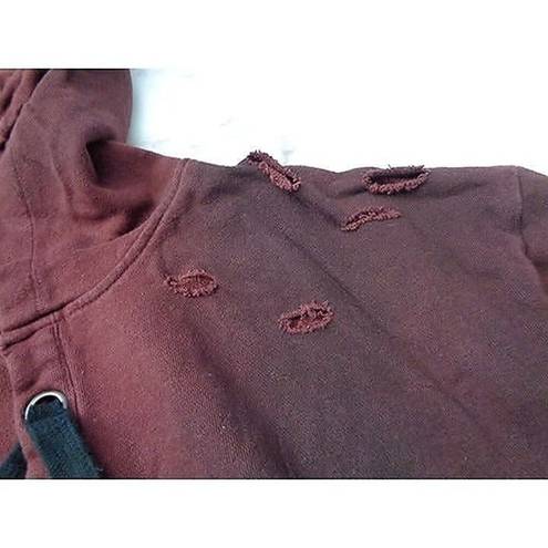 Vintage Havana  women's small burgundy Vintage pullover sweatshirt