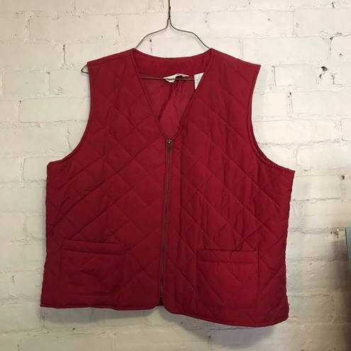 Krass&co G.H. Bass &  Vintage Dark Red Puffer Vest