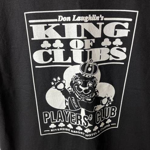 Tultex Vintage Don Laughlin's King of Clubs T Shirt Black Medium M Graphic Tee