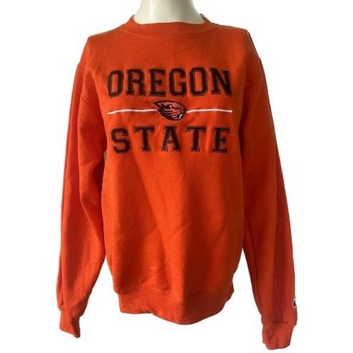 Champion Oregon State University OSU Beavers Orange Crew Neck Sweatshirt XS