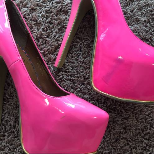 Liliana Barbie pink platform heels