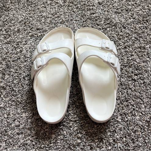 Birkenstock Plastic White Sandals Size 41