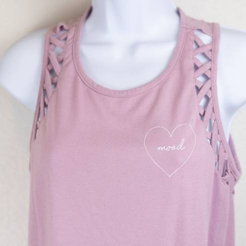 Grayson Threads  Pink Knit Mood Tank, Medium