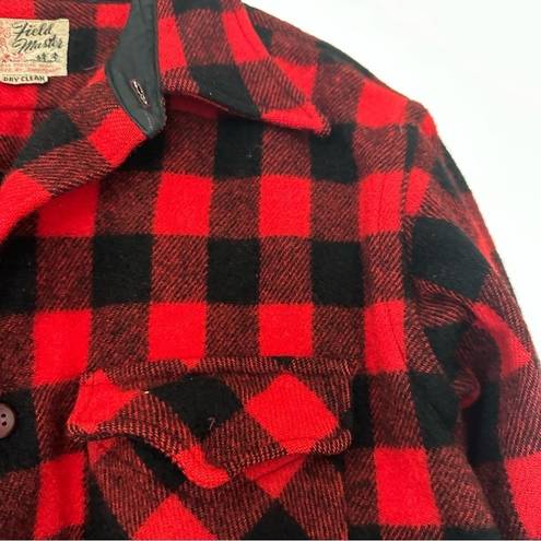 Field Master Vintage Wool Buffalo Plaid Jacket Size M