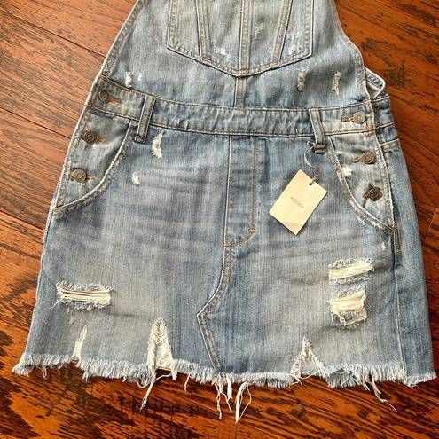 Hidden Jeans  Denim Overall Mini Dress Size Medium NWT