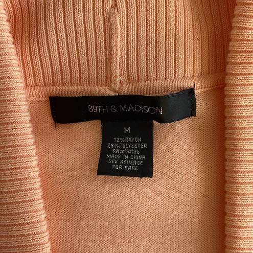 89th and Madison Soft peach  cardigan.