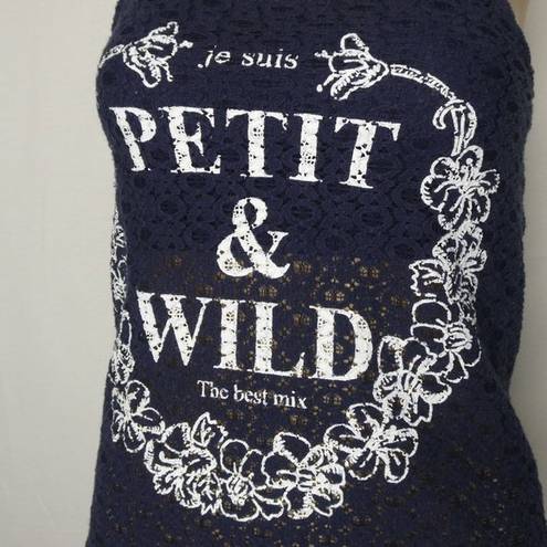 Bershka BSK  Petit & Wild French Knit Tank Top Cami