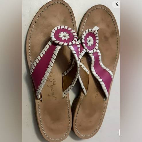 Jack Rogers  Pink  leather Sandals size 7