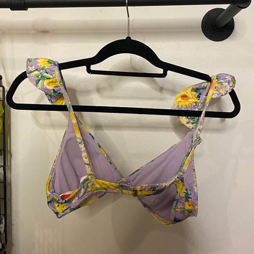 Farm Rio  Lemon Dream Ruffle Bikini Top