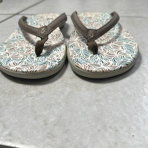 Olukai  Womens Ho'opio Hau Warm Taupe /Hau Sandals