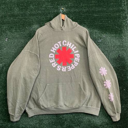 Urban Outfitters Red Hot Chili Peppers Oversized Rock Hoodie Size ...