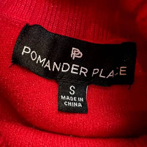 Tuckernuck  POMANDER PLACE Red Vivianne Turtleneck Sweater Dress Small