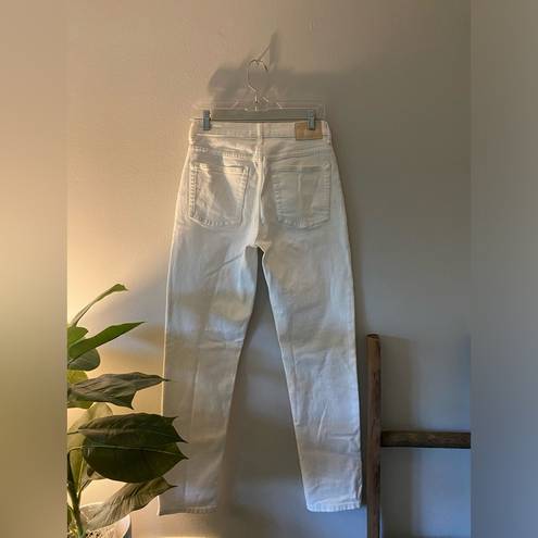 Everlane The Cheeky Jean Organic High Rise White Denim Straight Jeans size 27T