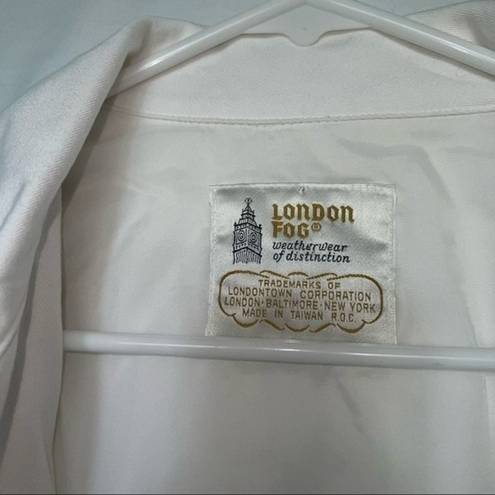 London Fog VINTAGE  white double breasted  peacoat size 12