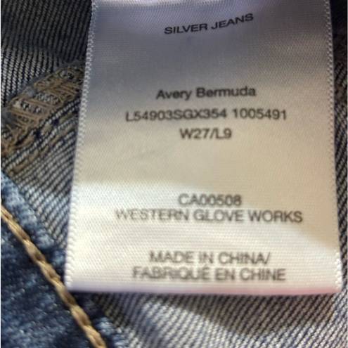 Silver Jeans Silver Jean Company Avery Bermuda Wasit 29 Length 9”