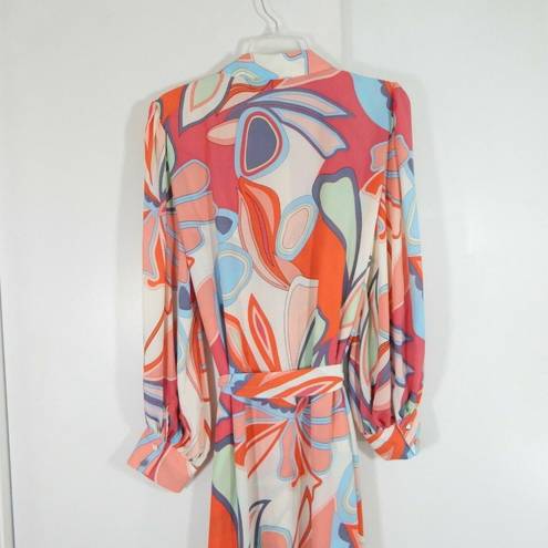 Alexis  TARGET shirt dress retro multicolor long sleeve maxi boho woman plus 2X