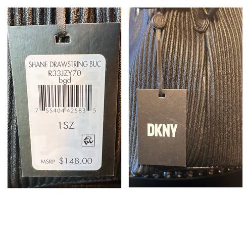 DKNY NWT  2 Way Black Shane Bucket Crossbody or Handbag