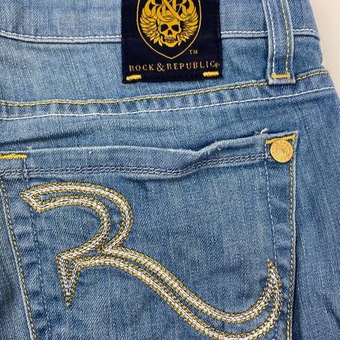 Rock & Republic  Jeans with Gold Thread Size 25