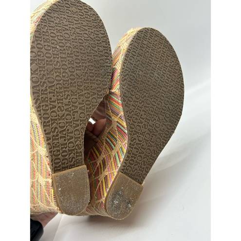 Jack Rogers  Women’s Marbella Rainbow Wedge Sandal Size 8.5