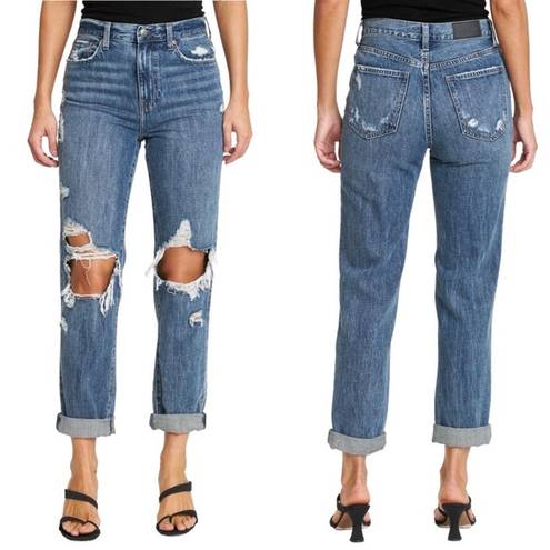 Pistola NWT  Presley High Rise Relaxed Roller Jeans in Eternal Distress sz 26