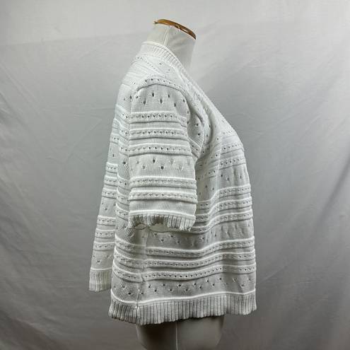 Cyrus  open front knit cardigan sweater short sleeves size 3x