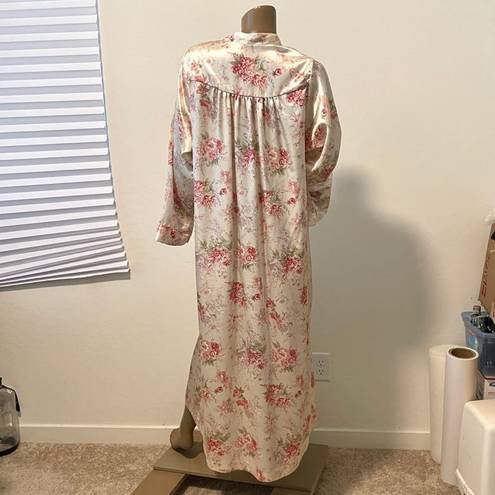 Christian Dior altered  floral housecoat pajama nightgown TLS1 7056