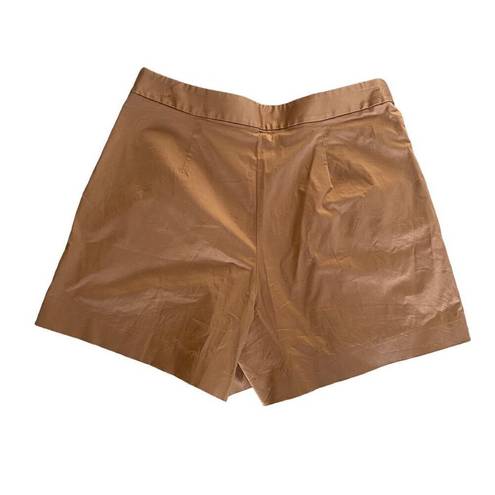 J.Crew  Skort Khaki Sz 8 Cotton Blend 4" Inseam Women's Front Packets NWOT N23