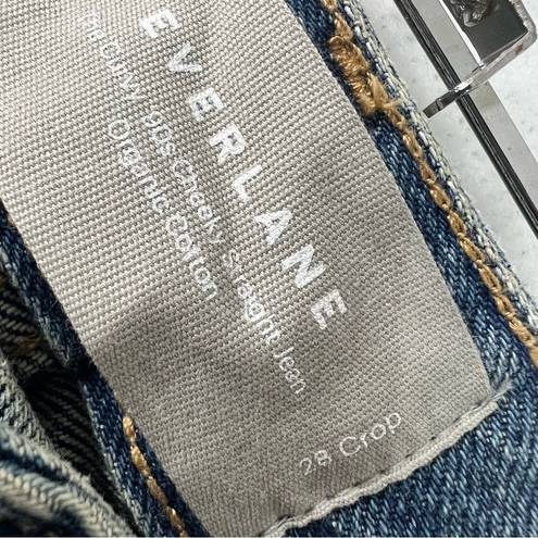 Everlane NWOT Sz 28 Crop The Curvy ‘90s Cheeky Straight Jean Medium Wash Cotton