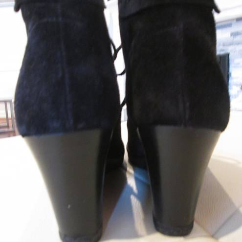 Via Spiga  Fedora Black Suede Booties - Sz 8