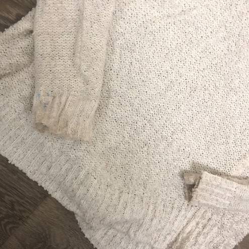 Emory park White Knit Turtleneck Sweater