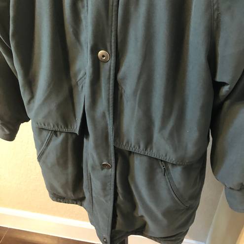 London Fog olive microfiber jacket sz medium