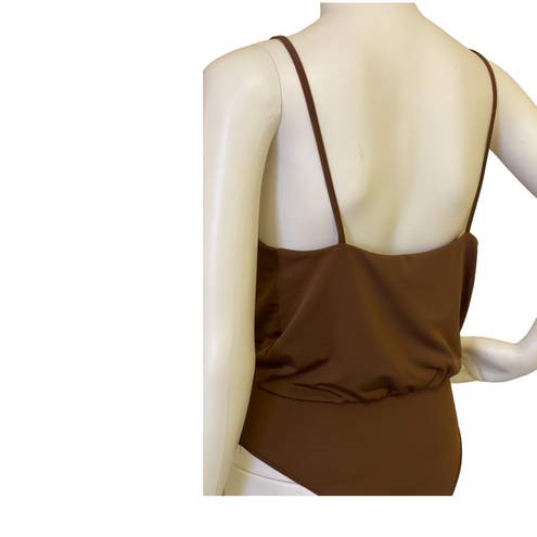 Wearever Brown Low Cut Bodysuit