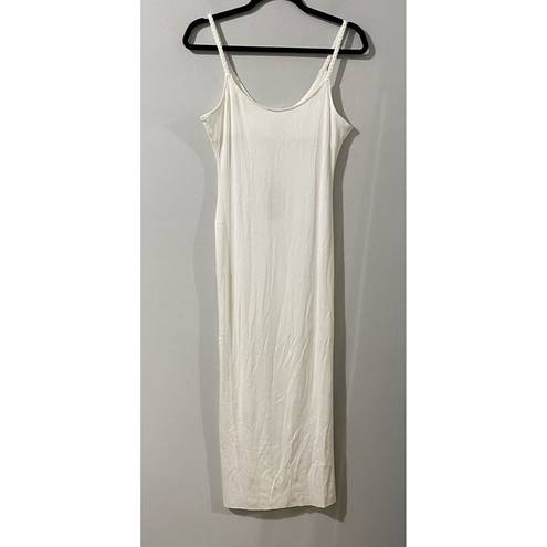 The Range  Dress Size Medium White NWT Alloy Rib Braided Midi Casual Comfort